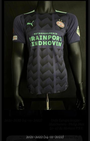 2021/2022 Europa league Monaco-psv matchworn  beschikbaar voor biedingen
