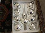Doos 20 , Mooie Oude Gesuikerde  Zilveren Kerstballen & Piek, Diversen, Kerst, Ophalen of Verzenden, Gebruikt