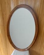 XL Facet geslepen vintage grenen spiegel ovaal, Huis en Inrichting, Woonaccessoires | Spiegels, Ophalen, Gebruikt, Z, X