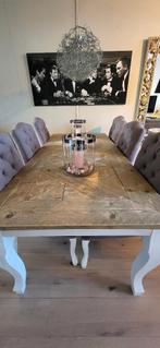 Eetkamertafel met 6 stoelen, Huis en Inrichting, Tafels | Eettafels, 200 cm of meer, 50 tot 100 cm, Zo goed als nieuw, Vijf personen of meer