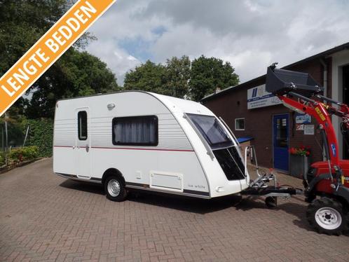 Kip 41 TCB Isa White 2 enkele bedden/ Mover/ Luifel, Caravans en Kamperen, Caravans, Bedrijf, tot en met 2, 1000 - 1250 kg, Standaardzit