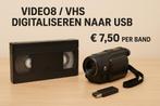 Video8 / VHS / Videobanden digitaliseren naar USB – €7,50, Alle leeftijden, Ophalen of Verzenden, Gebruikt, Overige genres