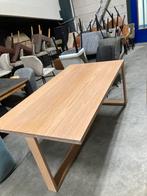 Eettafel vergadertafel licht eiken ALS NIEUW, 200 cm of meer, Zo goed als nieuw, Rechthoekig, 50 tot 100 cm