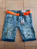 Coolcat: leuke korte broek blauw met riem maat 170-176 NIEUW, Coolcat, Nieuw, Jongen, Ophalen