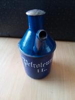 emaille petroleumkan 1 liter blauw, Ophalen of Verzenden