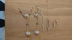Set van mooie sierraden / Set of beautiful jewelry, Ophalen, Overige materialen, Zo goed als nieuw, Met edelsteen
