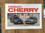 Nissan Cherry, Boeken, Auto's | Folders en Tijdschriften, Nissan, Nieuw, Ophalen of Verzenden, Nissan