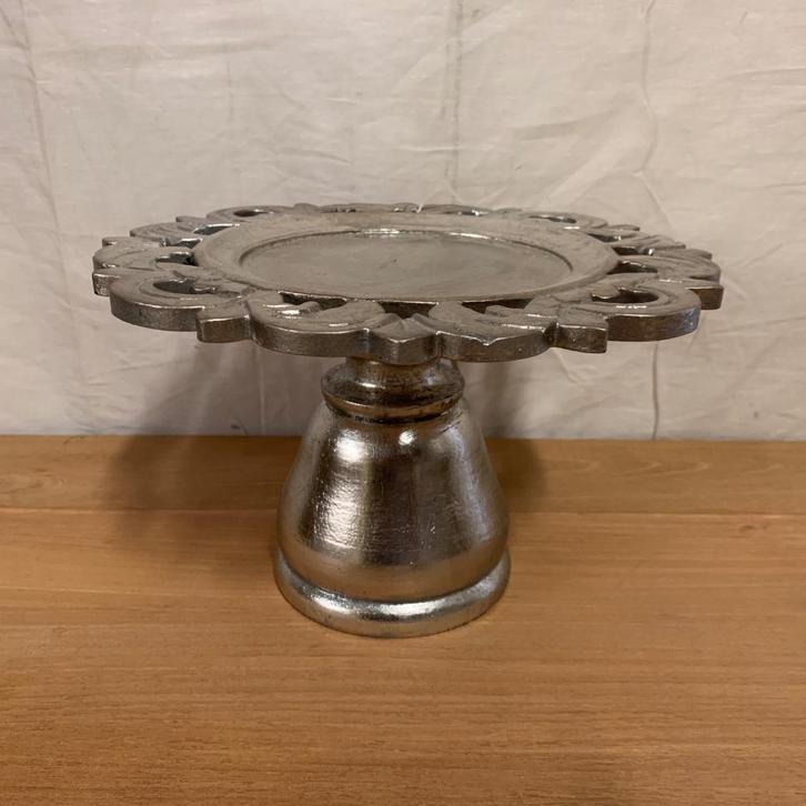 Brocante houten schaal - 20 cm - zilver- Nieuw bij TTM Wonen, Huis en Inrichting, Woonaccessoires | Schalen en Manden, Nieuw, Schaal