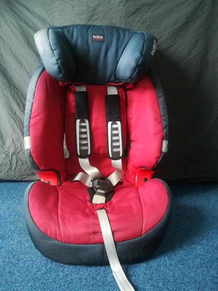 Autostoel Britax Römer Evolva 123 rood/zwart, Kinderen en Baby's, Autostoeltjes, Gebruikt, Romer, 15 t/m 36 kg, Autogordel, Verstelbare rugleuning