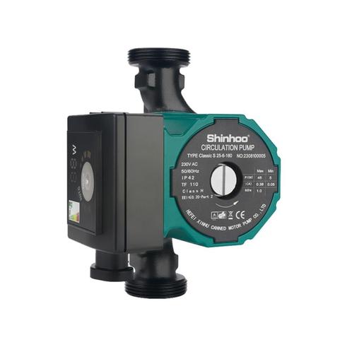 Circulatie cv pomp 25-6-130 PWM gestuurd Shinhoo, Doe-het-zelf en Verbouw, Verwarming en Radiatoren, Nieuw, Overige typen, 60 tot 150 cm