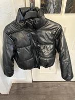 Jas pufferjas Kunstleer, Ophalen, Zwart, Maat 34 (XS) of kleiner, Onbekend