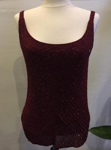 Valerie Stevens schitterend mooi top+vest kantwerk handwerk beschikbaar voor biedingen