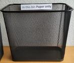 Ikea zwarte draadmetalen papierbakken 3 stuks, Huis en Inrichting, Ophalen of Verzenden, Nieuw, Metaal, Minder dan 50 cm