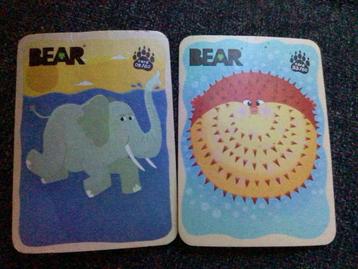 Bear snack kaarten 2 stuks beschikbaar voor biedingen