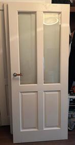 Glazen Opdekdeur - Stijlvol en licht (rechtsdraaiend), Ophalen, Gebruikt, Binnendeur, Glas
