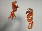 Hout snijwerk van een fenix/draak, Antiek en Kunst, Kunst | Beelden en Houtsnijwerken, Ophalen of Verzenden