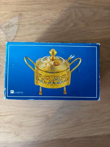 Gouden snoeppot met Kristallen beschikbaar voor biedingen