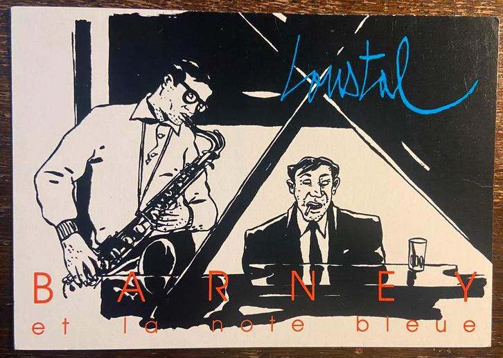 Ansichtkaart Barney et la note bleue Loustal, Verzamelen, Ansichtkaarten | Themakaarten, Ongelopen, 1980 tot heden, Cultuur en Media