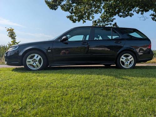 Saab 9-5 2.0 T Sport Estate 2007 Met Black LPG - nieuwe apk, Auto's, Saab, Particulier, Saab 9-5, ABS, Adaptieve lichten, Airbags