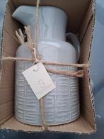 Grijze vaas - Nieuwe, Ophalen, Overige kleuren, 50 tot 75 cm, Aardewerk of Porselein