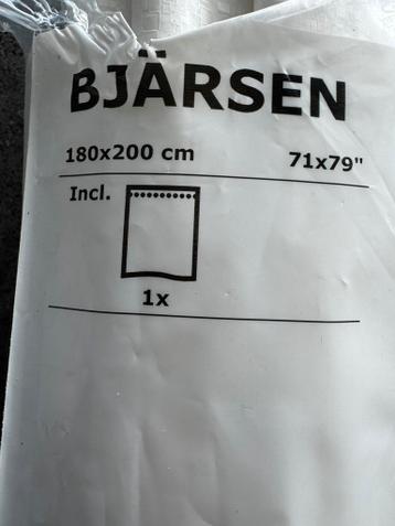3x Douchegordijn Ikea wit Botaren Barsjen en Ringsjon - afbeelding 4