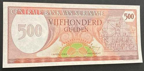 🇸🇷 SURINAME 500G 1️⃣9️⃣8️⃣2️⃣unc-, Postzegels en Munten, Bankbiljetten | Nederland, 500 gulden, Ophalen of Verzenden