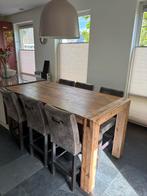 Bartafel Acaciahout, 180x90, incl. 6 krukken, Ophalen, Gebruikt