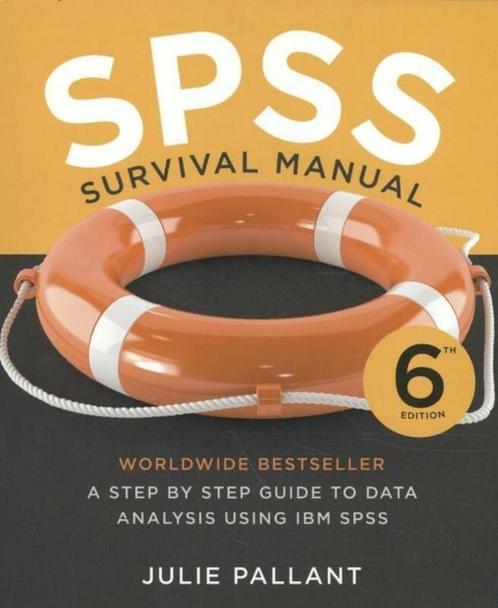 SPSS Survival Manual, 6th edition, Boeken, Studieboeken en Cursussen, Zo goed als nieuw, WO, Beta, Ophalen of Verzenden
