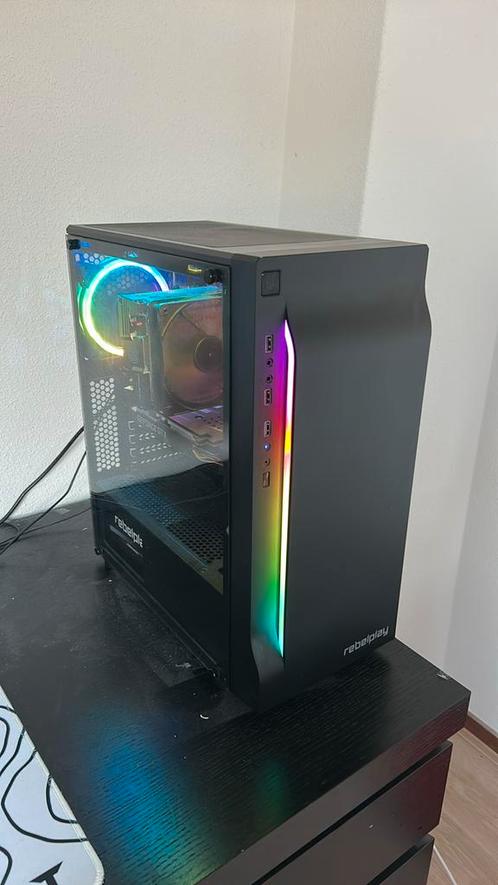 Gaming pc GTX 1660 (6 GB), AMD Ryzen 5 2600 process, Computers en Software, Desktop Pc's, Zo goed als nieuw, 3 tot 4 Ghz, SSD