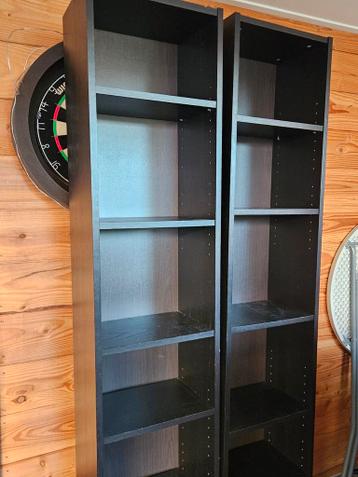 Ikea Billy boekenkast, zwartbruin - afbeelding 1