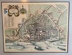 Oude kaart Nijmegen Blaeu (1649) ingelijst, Antiek en Kunst, Ophalen
