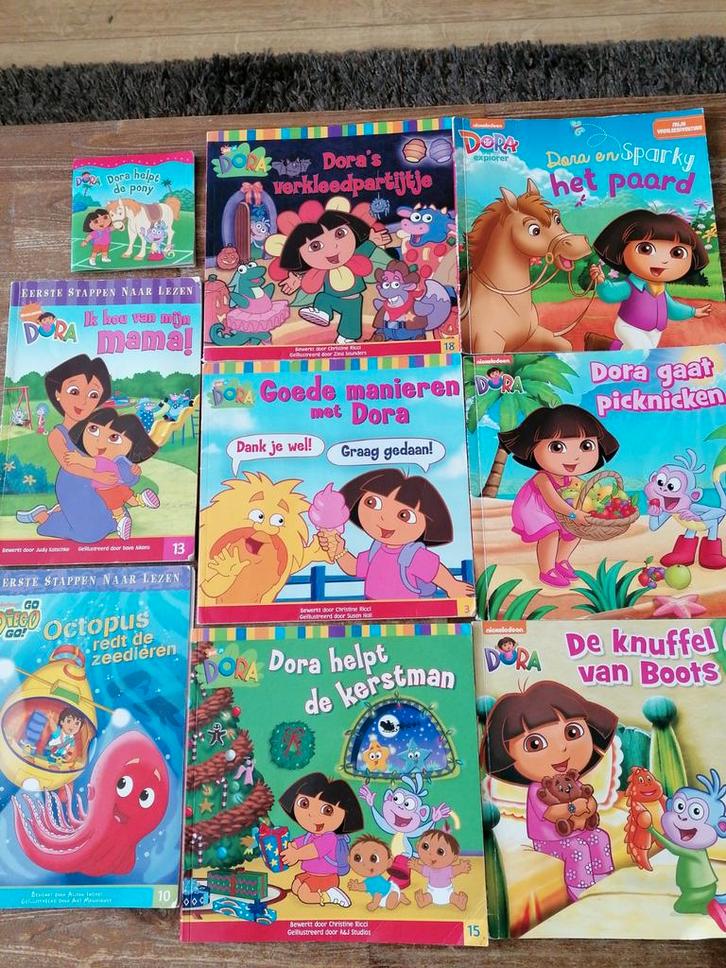9 boekjes van Dora en Diego, Boeken, Kinderboeken | Kleuters, Gelezen, Fictie algemeen, Ophalen of Verzenden