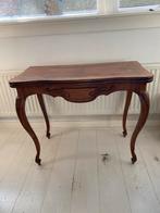 Antieke Uitklapbare Bridgetafel Notenhout, Ophalen