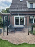 degelijke ijzeren partytent 3 x 3 m, met groen doek, Ophalen, Gebruikt, Partytent, Minder dan 4 meter