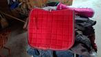 Zadeldekje rood full dressuur, Dieren en Toebehoren, Ophalen of Verzenden, Zo goed als nieuw, Dekje