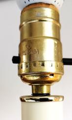 chique elegante  tafellamp in Georgische /koloniale stijl, Glas, Gebruikt, Ophalen of Verzenden, Minder dan 50 cm