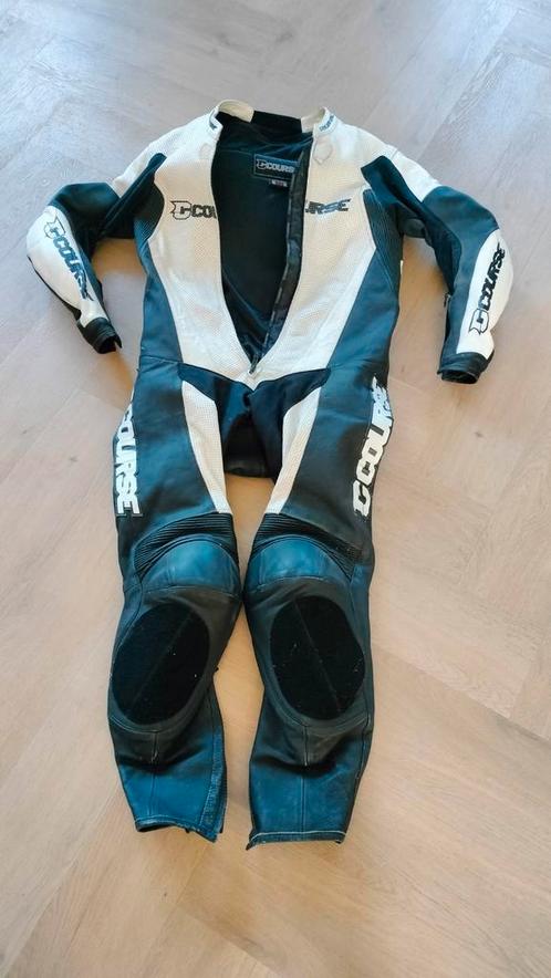 Cource leren motor pak maar 52, Motoren, Kleding | Motorkleding, Combipak, Dames, Heren, Kinderen, Tweedehands, Ophalen of Verzenden
