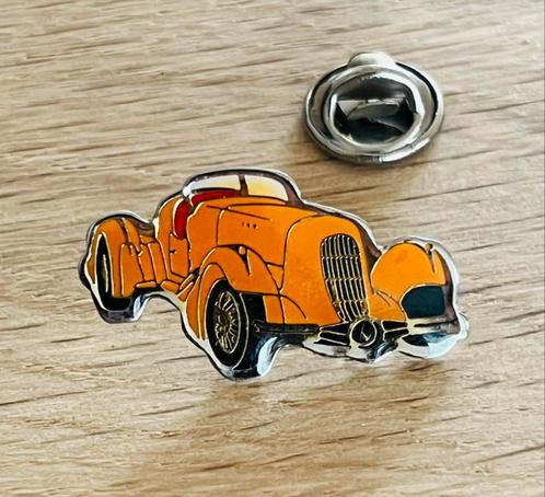 Duesenberg Mormon Meteor pin, Verzamelen, Speldjes, Pins en Buttons, Zo goed als nieuw, Ophalen of Verzenden