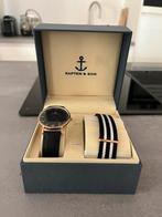 Kapton and son horloge, Sieraden, Tassen en Uiterlijk, Horloges | Heren, Ophalen, Zo goed als nieuw, Staal, Overige merken