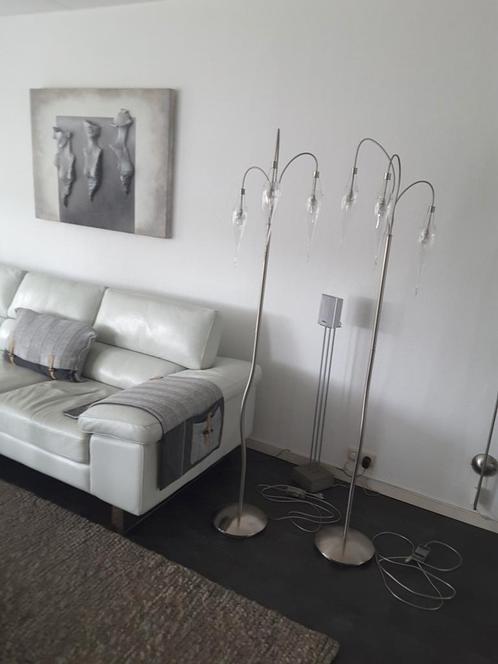 Halogeen Vloerlamp 2stuks incl Dimmer, Huis en Inrichting, Lampen | Vloerlampen, Zo goed als nieuw, 150 tot 200 cm, Ophalen