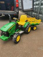Peg perego John Deere 12 volt electrische tractor met kar, Ophalen of Verzenden, Zo goed als nieuw