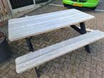 Picknicktafel, Tuin en Terras, Ophalen, Zo goed als nieuw, Rechthoekig, Hout