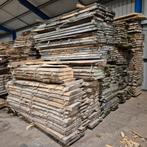 Grote partij beuken boomstamtafelbladen en planken., Doe-het-zelf en Verbouw, Hout en Planken, Ophalen of Verzenden, Zo goed als nieuw