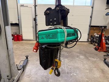 Elektrische kettingtakel Verlinde VL10 2000kg met loopkat beschikbaar voor biedingen