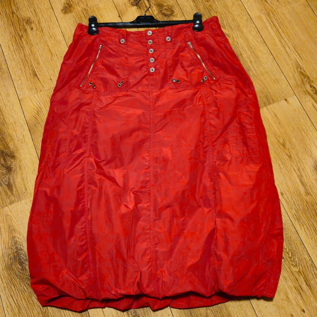 Rode  ballon rok Donna Due 44-46 incl verzend, Kleding | Dames, Verzenden, Maat 42/44 (L), Nieuw, Donna Due