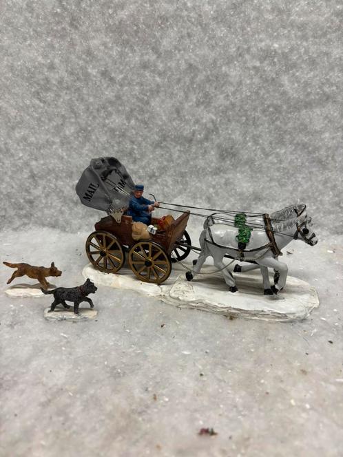 Lemax- div paard met wagen/rijtuig- zie omschrijving, Diversen, Kerst, Zo goed als nieuw, Ophalen of Verzenden
