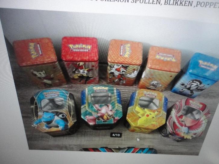 HEB 9 ZGAN/NIEUWE LEGE POKEMON BLIKKEN/TINSSPULLEN, Hobby en Vrije tijd, Verzamelkaartspellen | Pokémon, Nieuw, Boosterbox, Ophalen of Verzenden