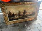 Oud schilderij van quidousse met de orginele lijst, Antiek en Kunst, Ophalen of Verzenden
