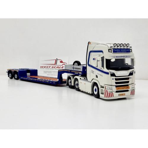 WSI Twan Bierings Scania R-NG HL Nooteboom, Hobby en Vrije tijd, Modelauto's | 1:50, Zo goed als nieuw, Bus of Vrachtwagen, Wsi