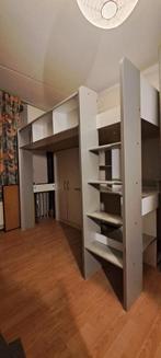 Hoogslaper met bureau, bergruimte en kast., Ophalen, Gebruikt, Hoogslaper, Eenpersoons